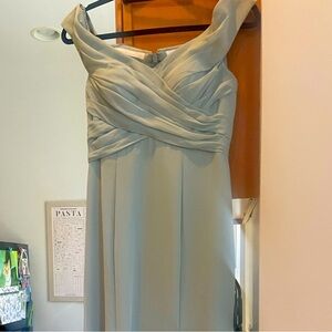 Azazie Lecia bridesmaid dress Agave